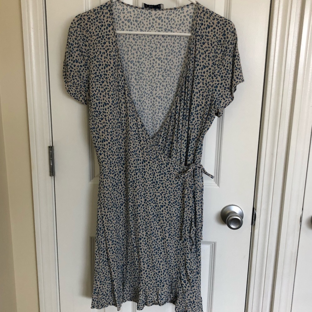 Hollister animal print wrap dress